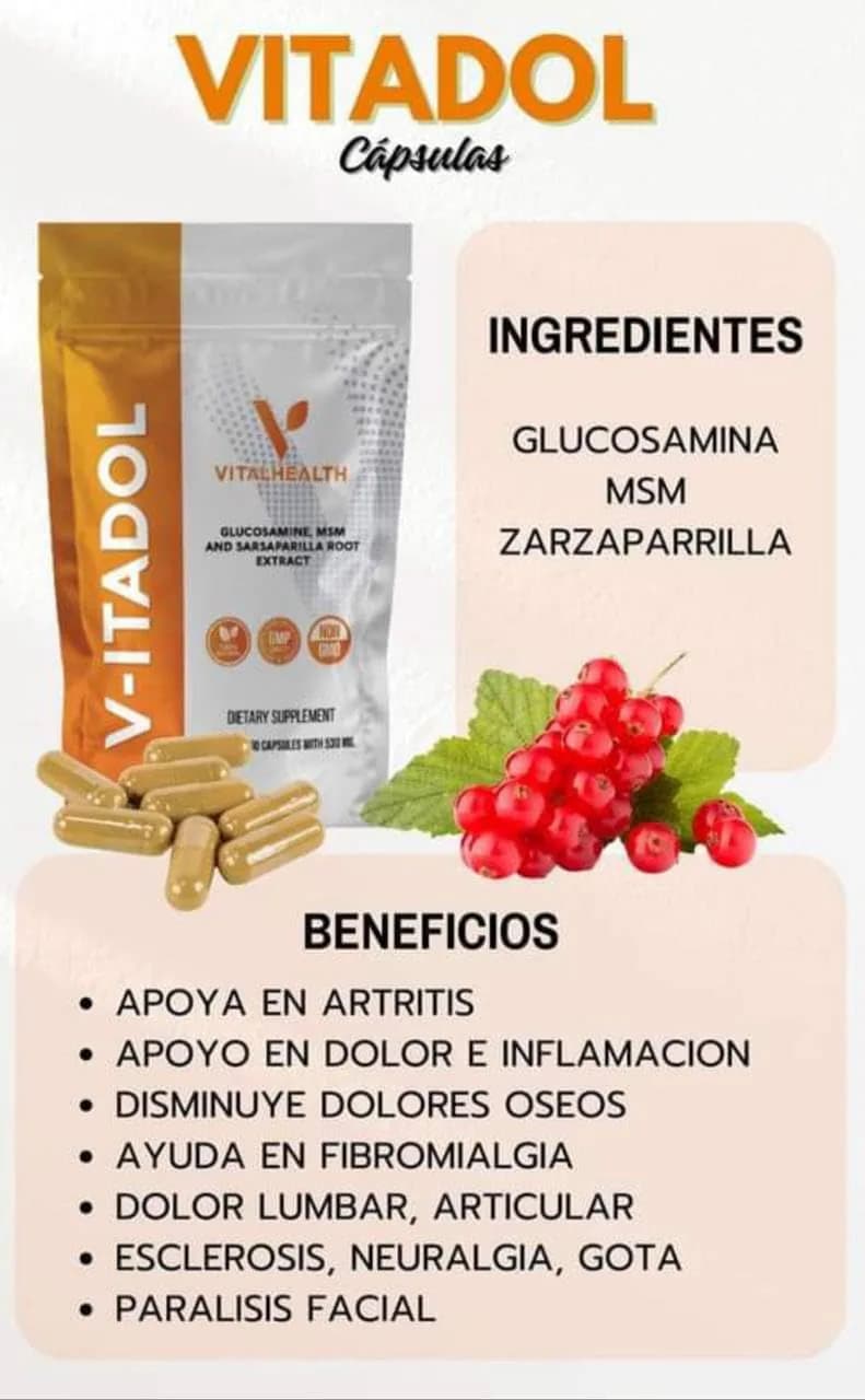 V-ITADOL. Favorece el confort articular y muscular 2